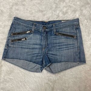 rag & bone Denim Jean Shorts with Zipper Details